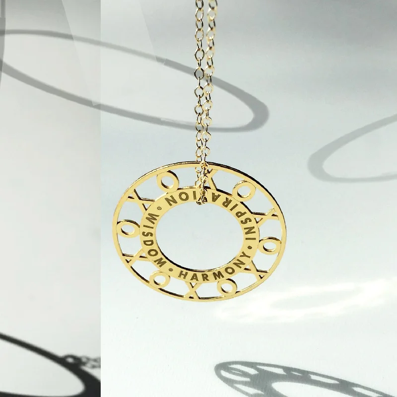 Ladies necklaces love token necklaces-XOXO Personalized Token Necklace