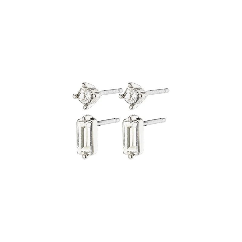 Ladies earrings exclusive limited editions-Sabrina Silver Plated Earring Set