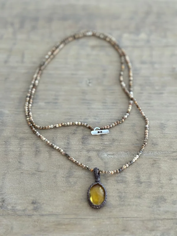 Ladies necklaces signature piece styles-Amber Necklace