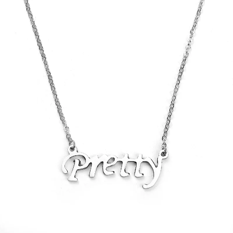 Ladies necklaces customer review favorites-Sexy Sparkles stainless steel women's jewelry inch Prettyinch  Necklace pendant for women girls small elegant design