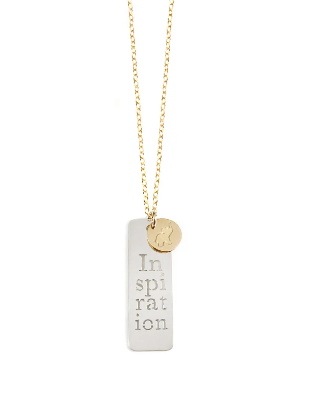 Ladies necklaces halo accent styles-Inspiration Tag Necklace