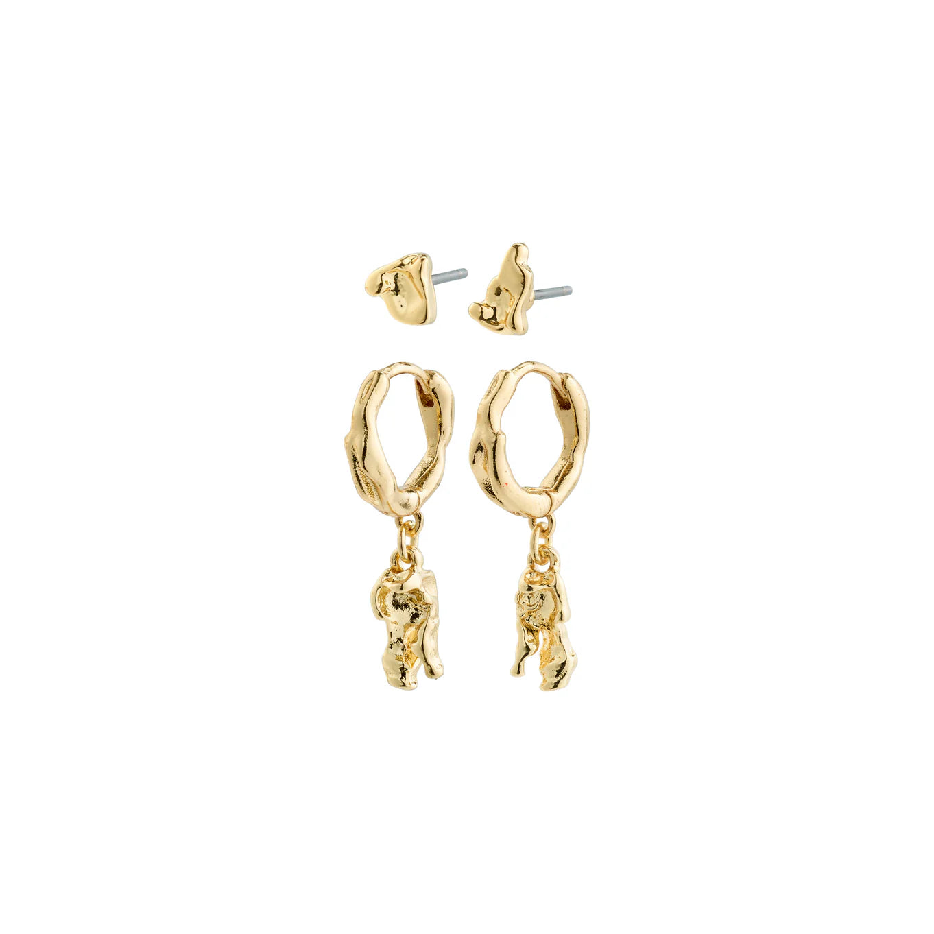 Ladies earrings Mother’s Day treasures-Sea Gold Plated Earring Set