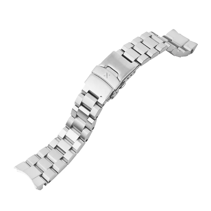 Ladies bracelets Asian cultural styles-Samurai Watch Bracelet: Hexad Brushed Finish