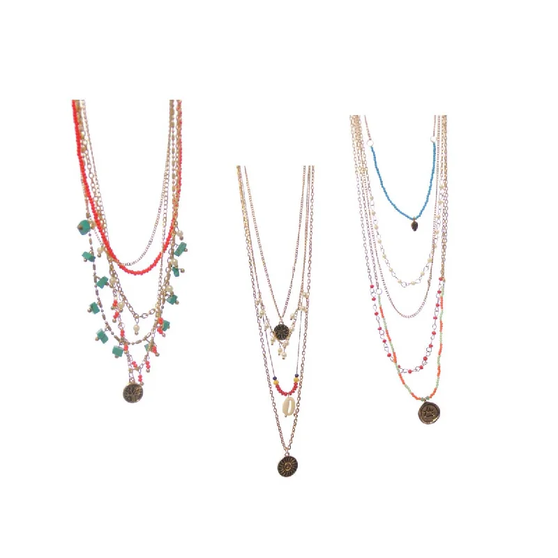 Ladies necklaces festive holiday gifts-Charlie Paige Droplets of Tranquility Necklace