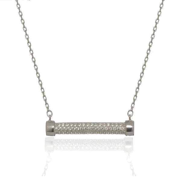 Ladies necklaces trillion cut styles-Swag Necklace