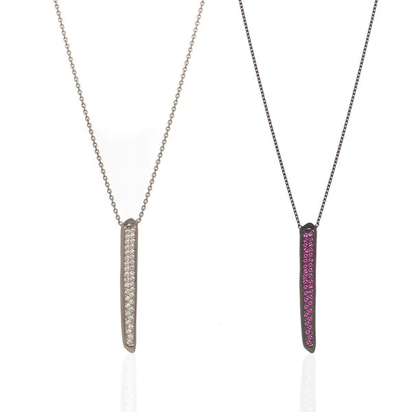 Ladies necklaces ideal proposal gifts-Wand Necklace