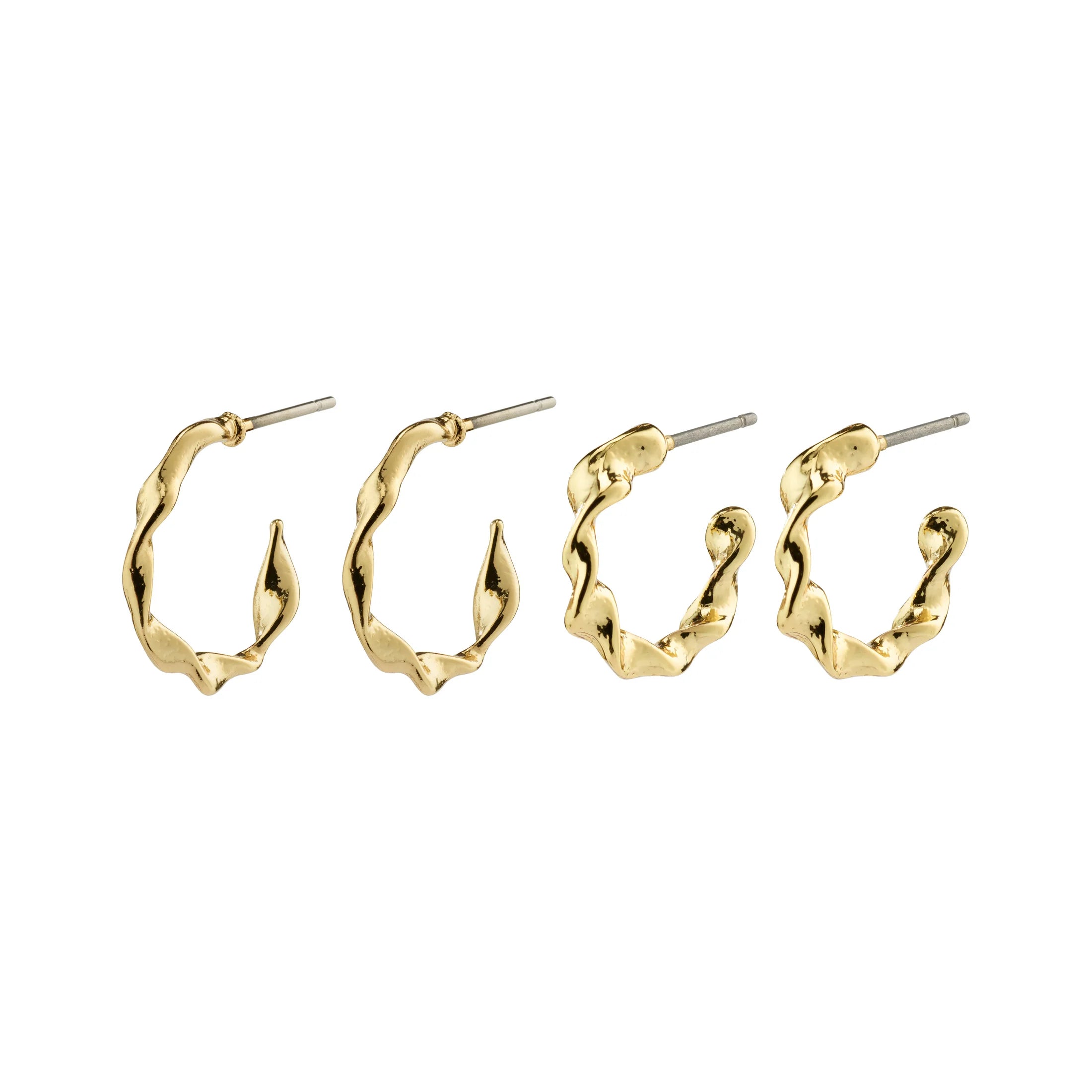 Ladies earrings zodiac sign styles-Storm Gold Plated Earring Set