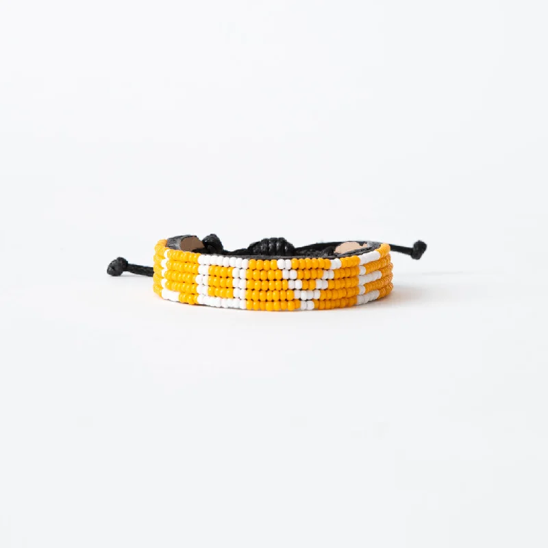 Ladies bracelets oversized bold bracelets-LOVE Bracelet - Orange/White