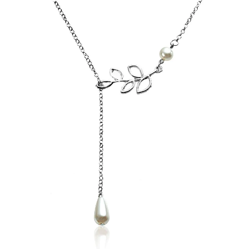 Ladies necklaces exclusive limited editions-Y Shaped Lariat Necklace Link Cable Chain