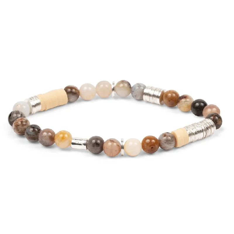 Ladies bracelets cultural heritage designs-Scout Intermix Stone Stacking Bracelet - Mexican Onyx