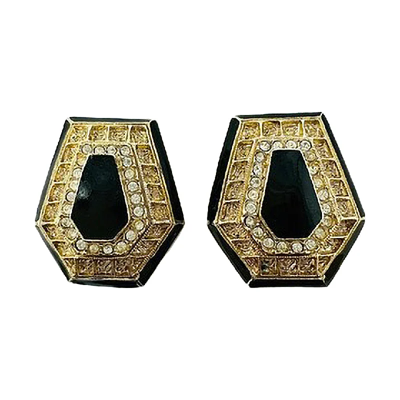 Ladies earrings everyday glamour styles-Vintage Balenciaga Earrings