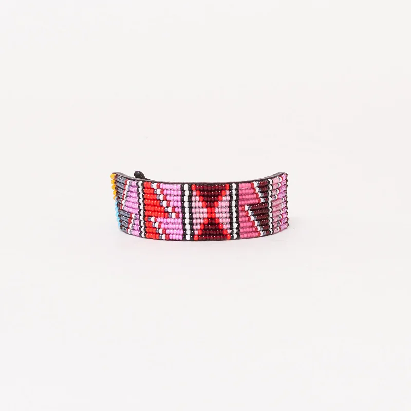 Ladies bracelets casual chic vibes-Maasai Bracelet - Pink Multi