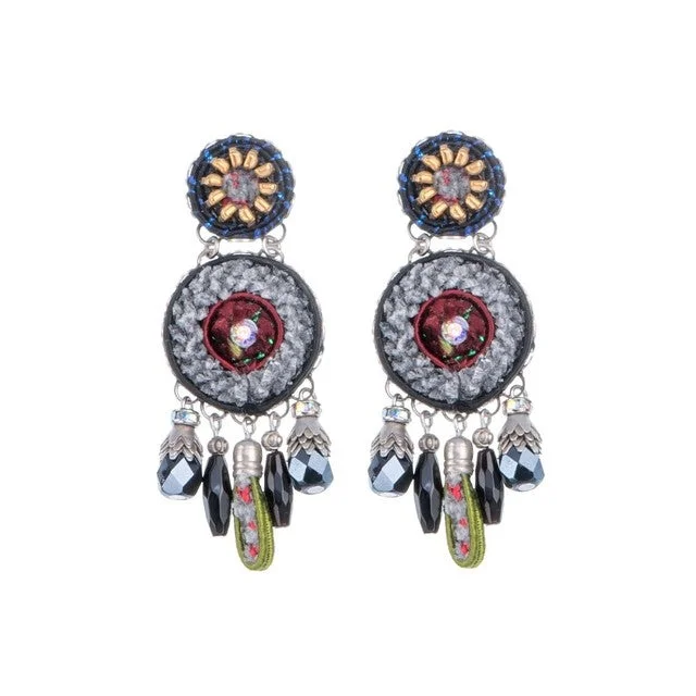 Ladies earrings versatile wear styles-Night Mobley Earrings