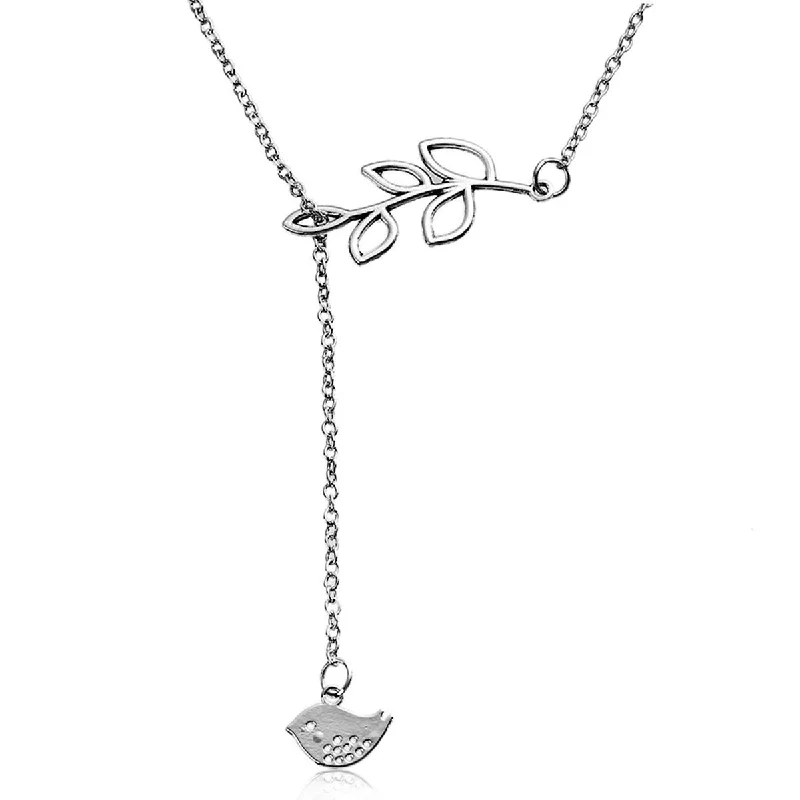 Ladies necklaces titanium durable picks-Y Shaped Lariat Necklace Link Cable Chain