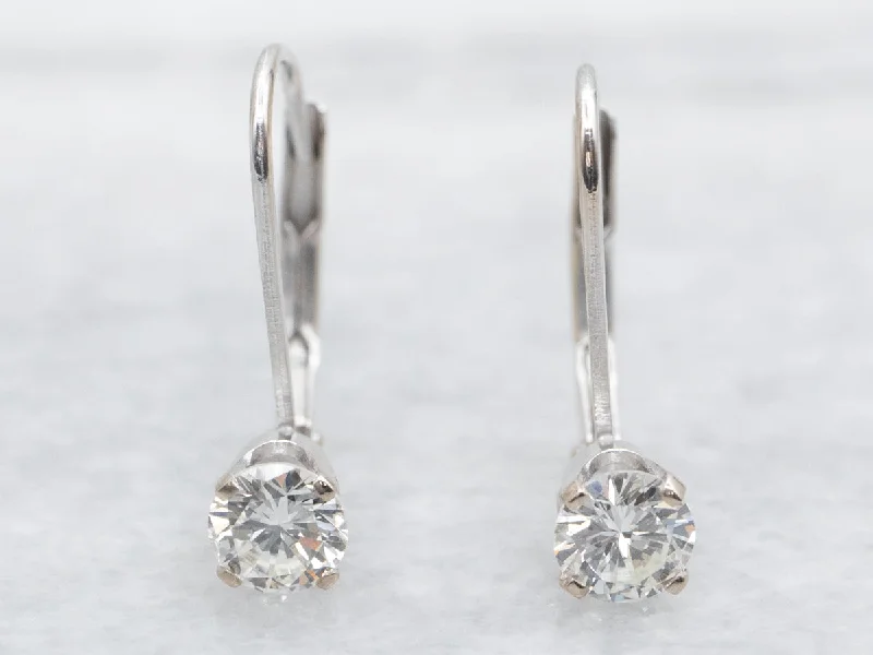 Ladies earrings birthstone accent styles-Sweet Diamond Drop Earrings