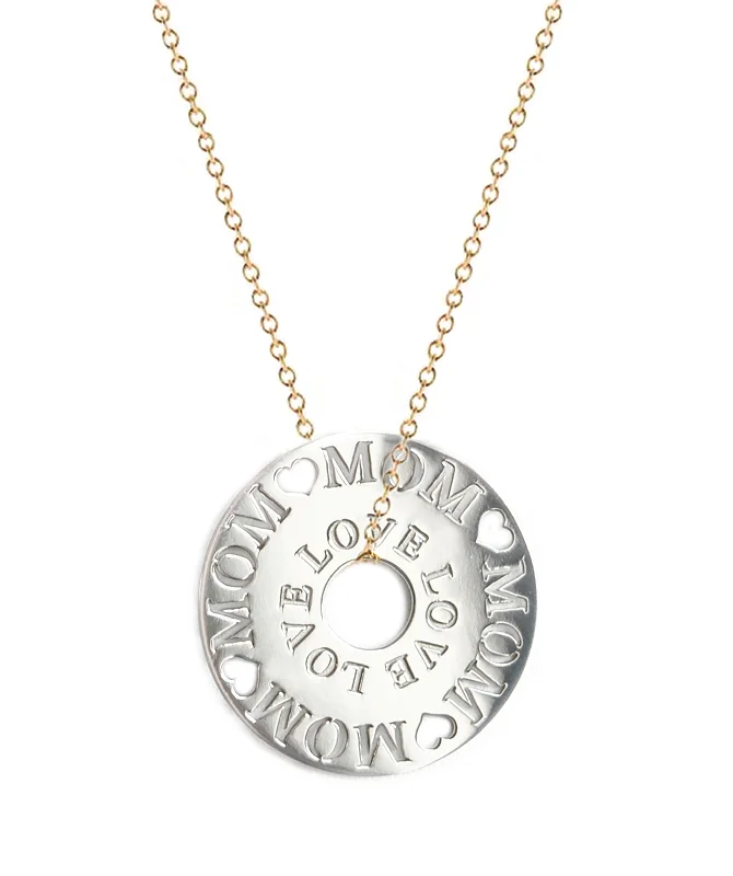 Ladies necklaces romantic floral styles-Mom Token Necklace