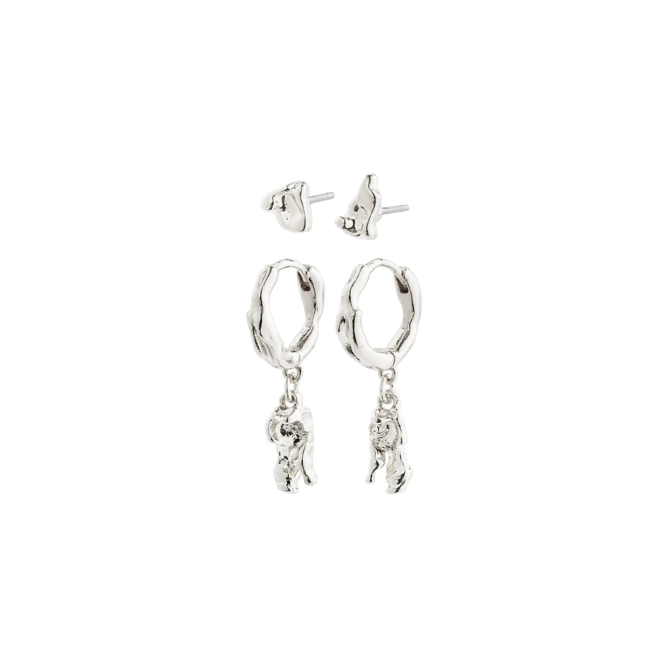 Ladies earrings sentimental keepsake value-Sea Silver Plated Earring Set