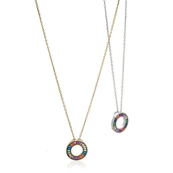 Ladies necklaces polished shine designs-Open Sphere Necklace