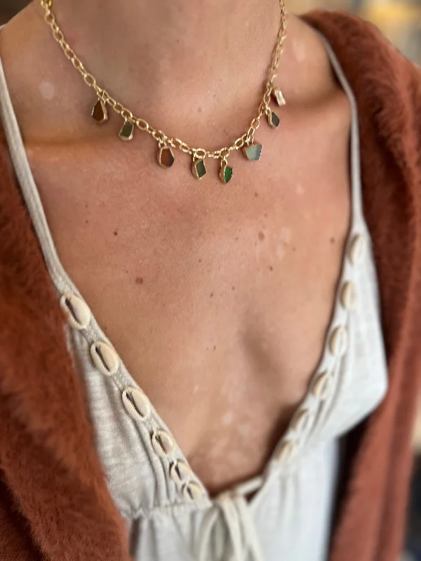 Ladies necklaces soft curve necklaces-House of Onde  X MORA, Celestial Necklace