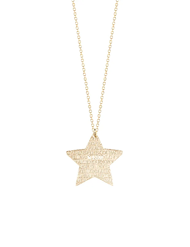 Ladies necklaces ideal proposal gifts-Star Inspiration Necklace