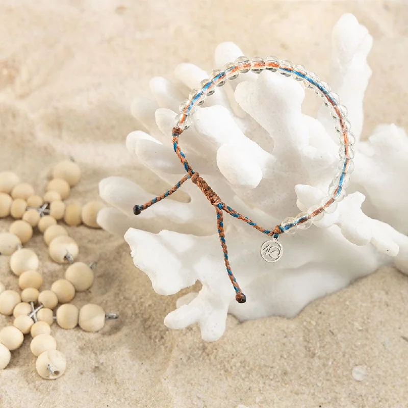 Ladies bracelets brass vintage styles-4 Ocean Recycled Plastic & Glass Bracelet - Seaside