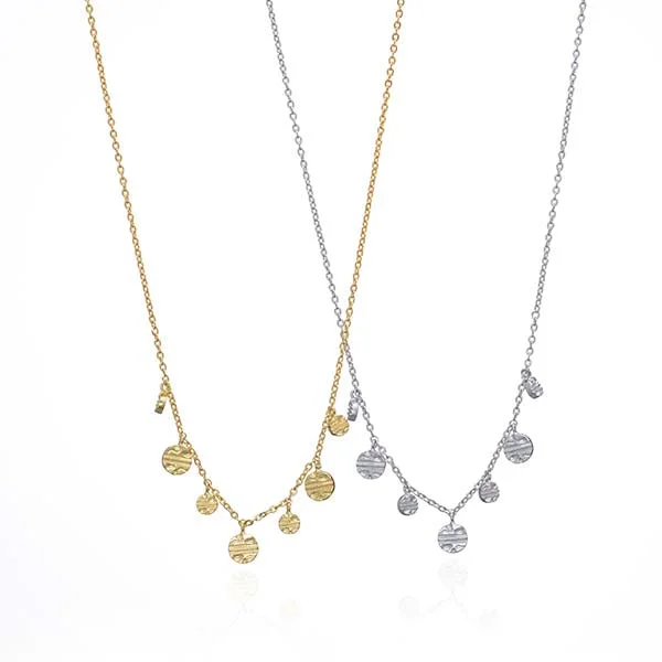 Ladies necklaces raised detail styles-Lunar Necklace