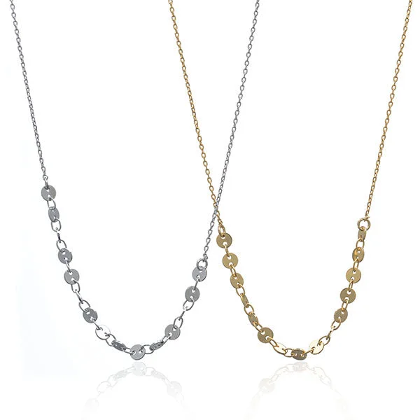 Ladies necklaces stretch cord styles-Sequins Necklace