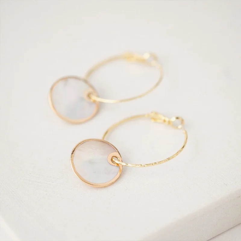 Ladies earrings eternity design picks-Gold Mirage Hoop Earrings