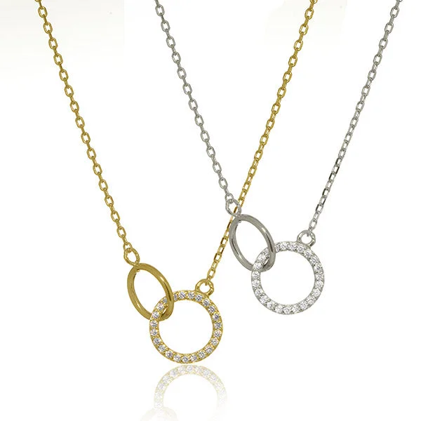 Ladies necklaces raw diamond styles-Put A Ring On It Necklace