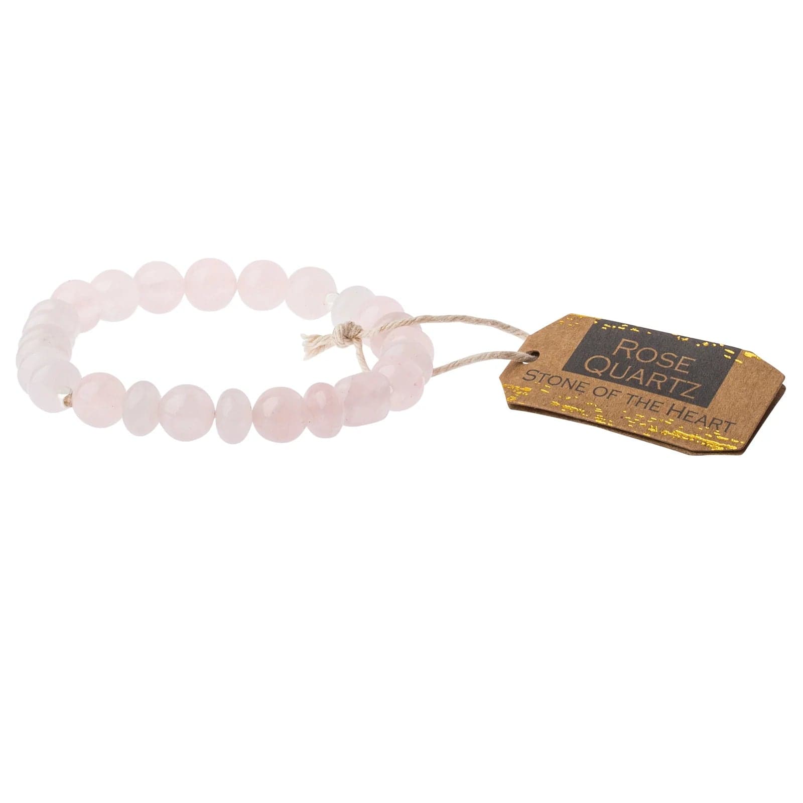 Ladies bracelets Thanksgiving gift styles-Scout Rose Quartz Stone Stacking Bracelet