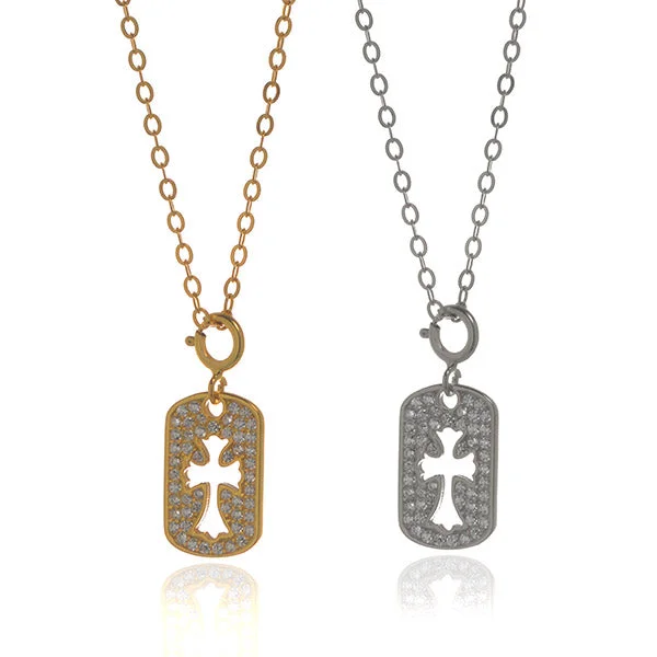 Ladies necklaces meaningful symbol designs-Gina Cross Necklace