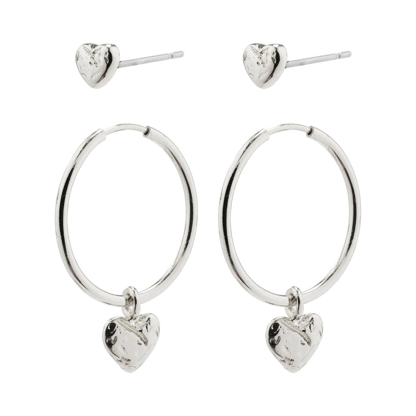 Ladies earrings cubist style designs-Jayla Silver Plated Earring Set